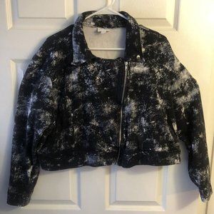 Lularoe  Presley Cropped  Moto Jacket 2XL